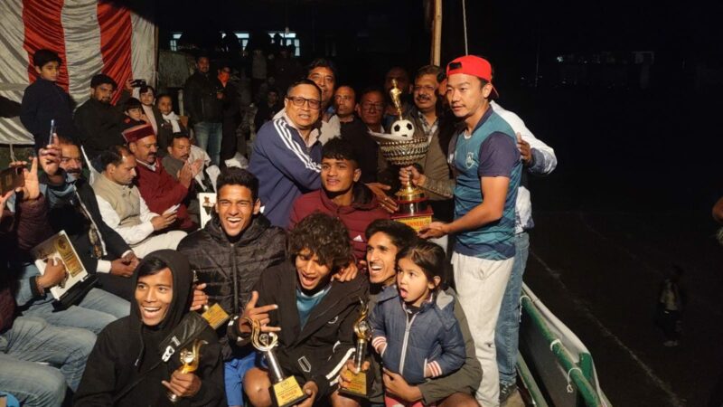मसूरी – ठाकुरी क्लब देहरादून ने जीता मनोज राणा स्मृति फुटबाल प्रतियोगिता।